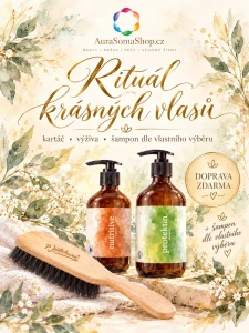 Rituál krásných vlasů – kartáč P. Jentschura, balzám a šampon dle výběru